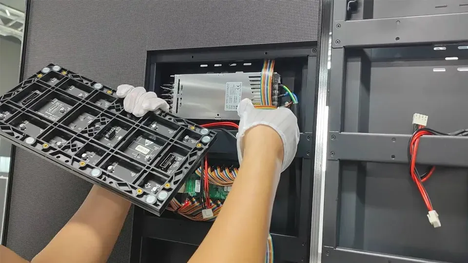 telão led externo área gourmet