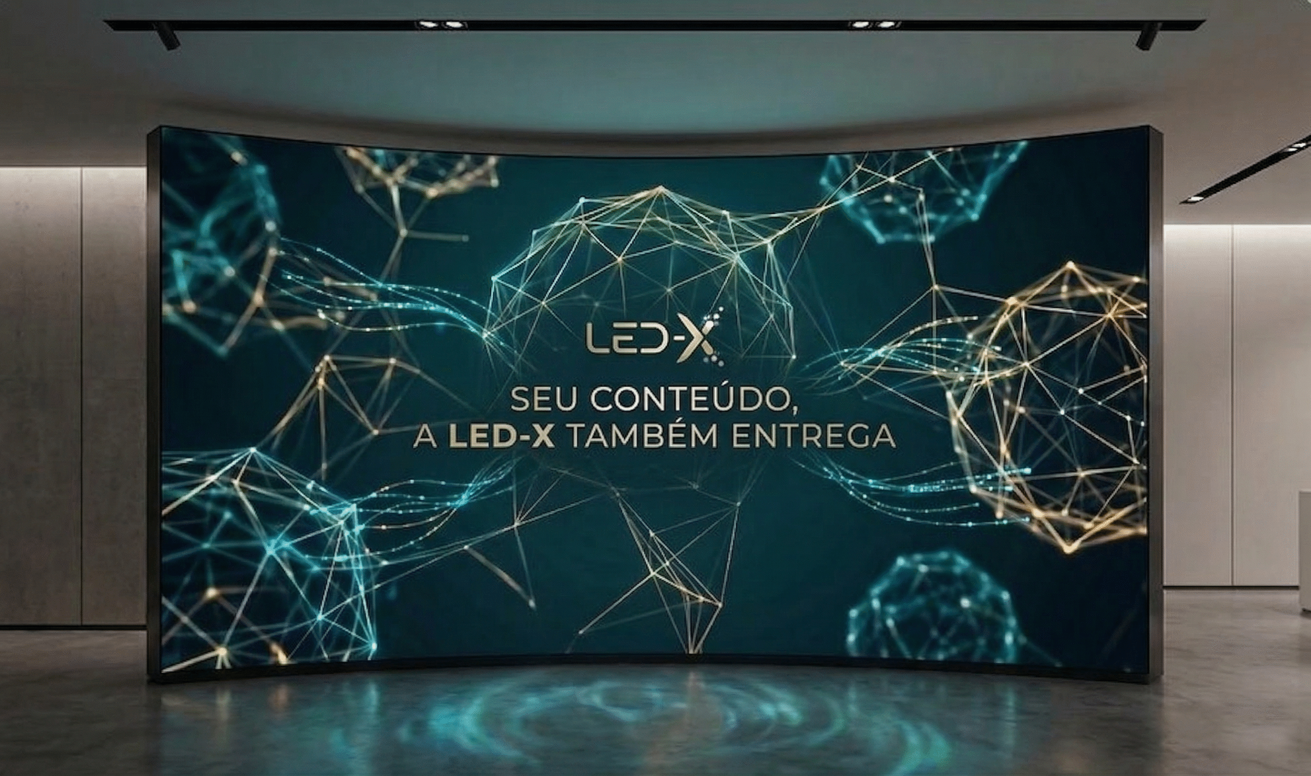 painel de led para piscina residencial